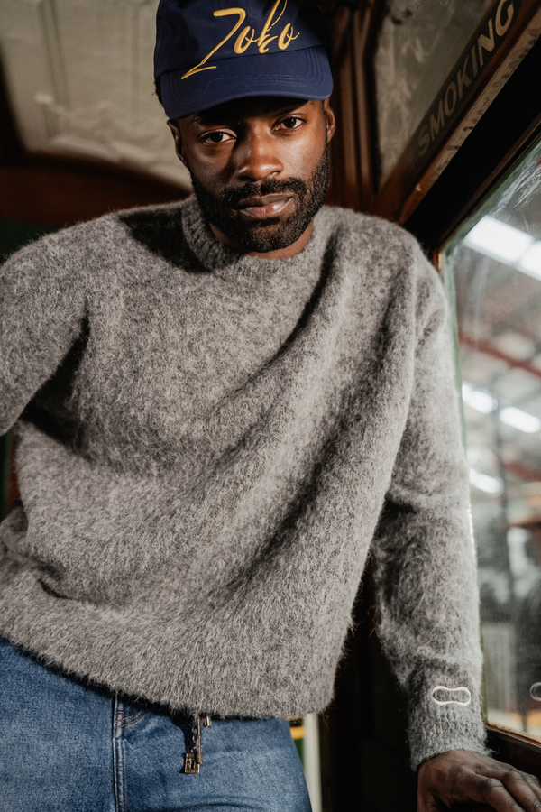 Alpaca Boxy Jumper - Dark Ash Grey