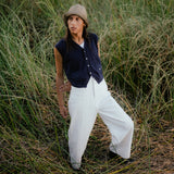 Cropped Cardigan - Midnight Blue